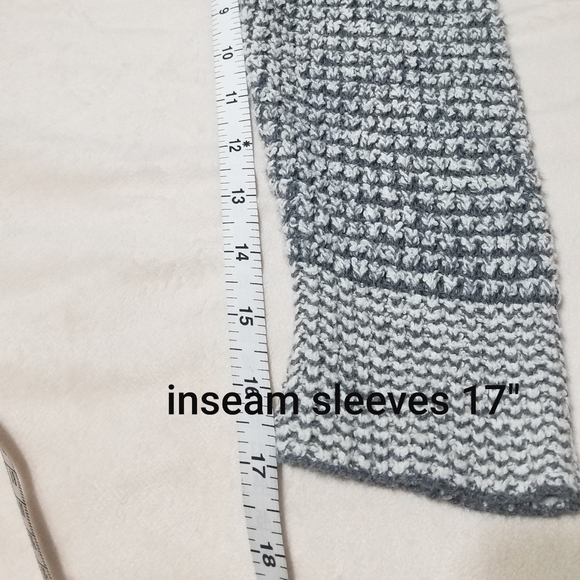 Eileen Fisher100%ORGANIC cotton, open knit cardigan, color gray/white, S… - Picture 7 of 11